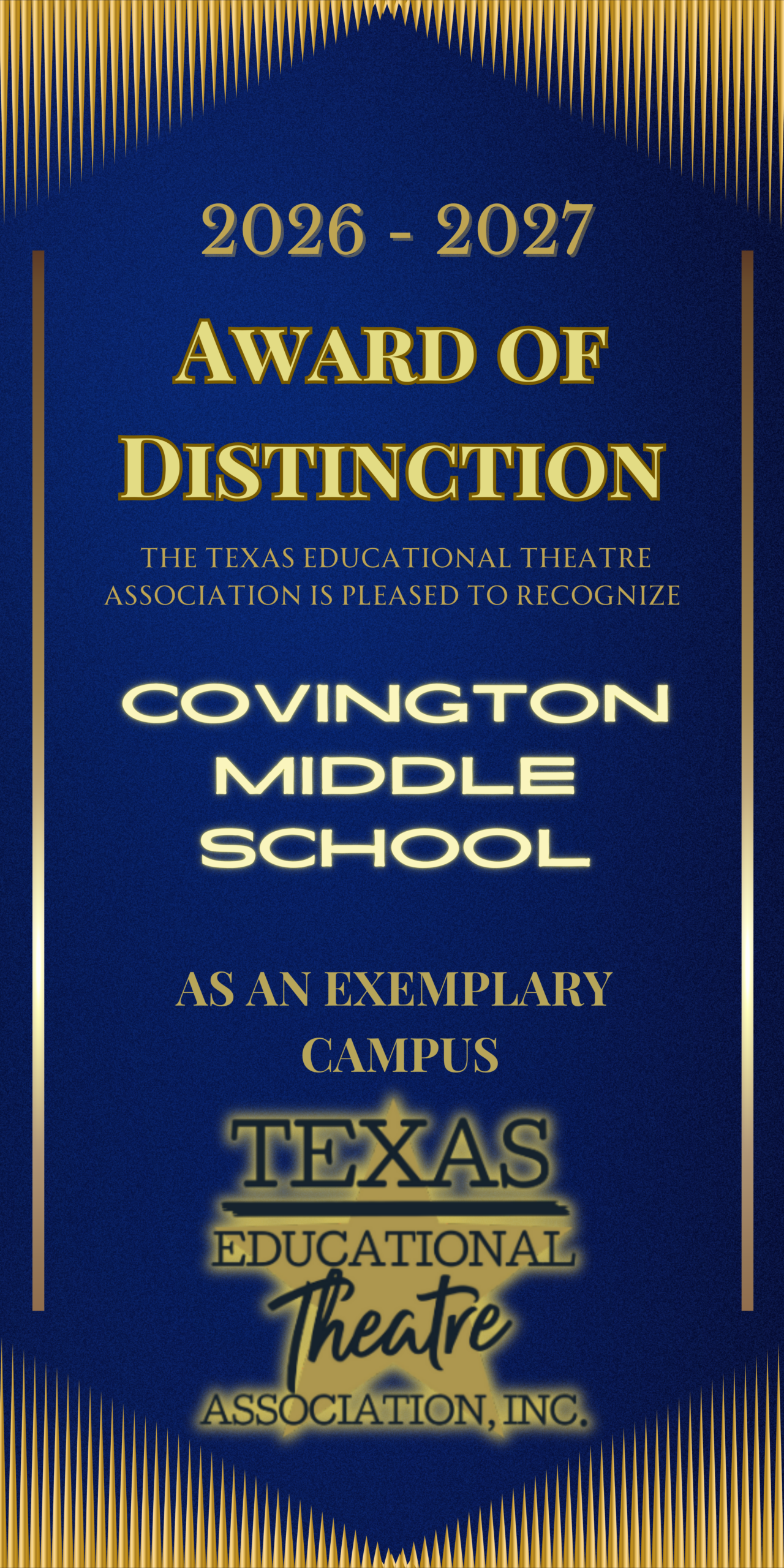 Award of Distinction 2026-2027